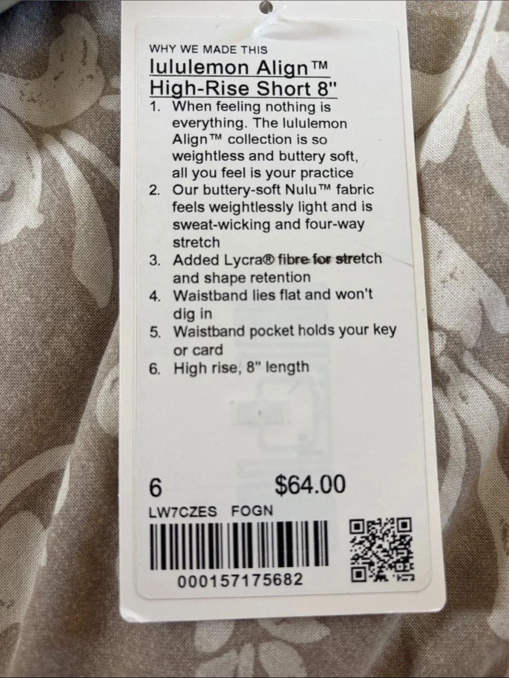 Lululemon Align High-Rise Short 8” - Picture 5 of 5